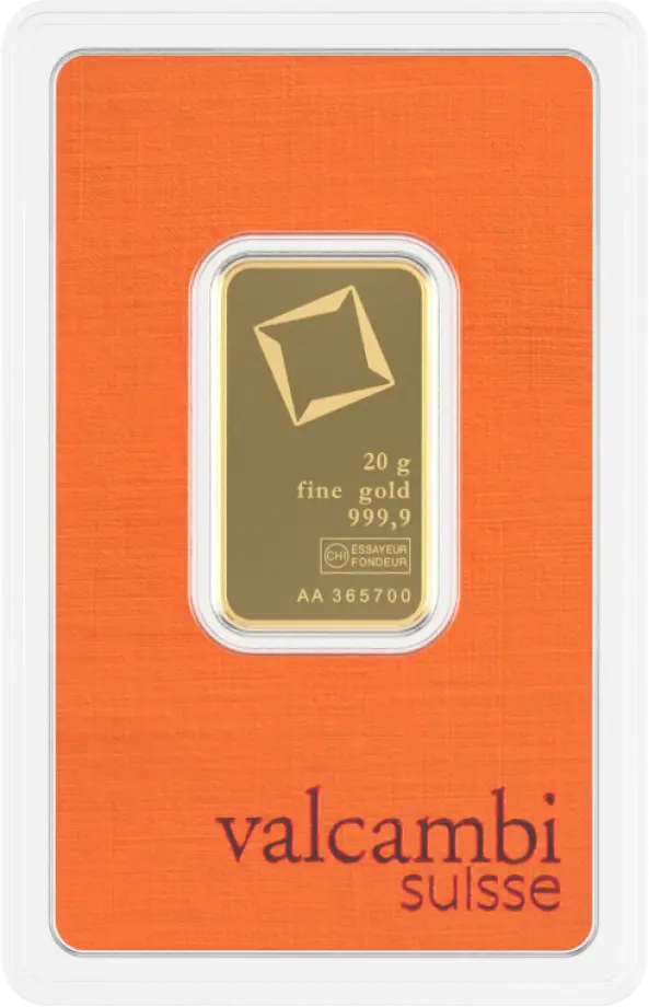 20 Grams Gold Bar | Valcambi