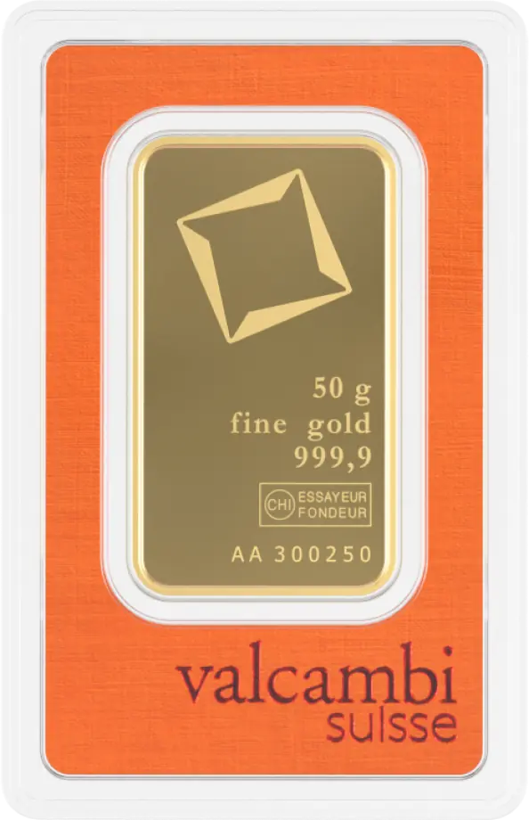 50g Gold Bar | Valcambi