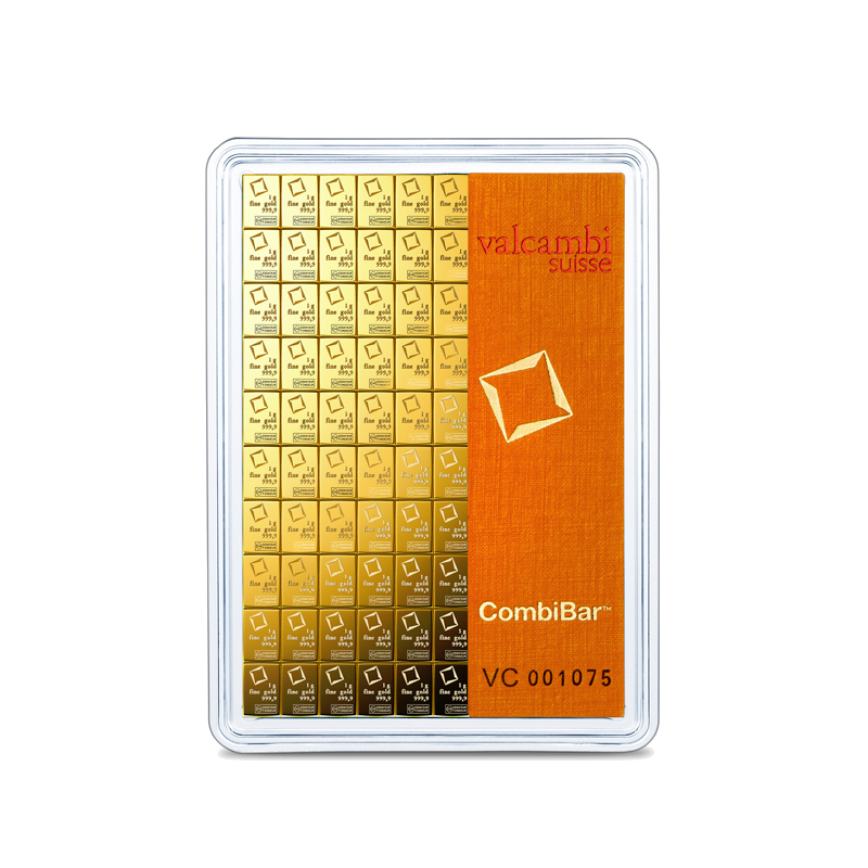 100 x 1g Gold CombiBar | Valcambi