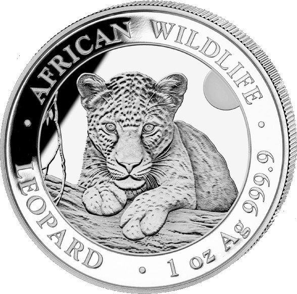 Somalia African Wildlife Leopard 1oz Silver Coin 2025