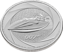 James Bond Six Decades of  007 - Bond of the 90s "Q-Branch Speedboat"- 1oz Silver Coin 2025
