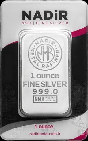 1oz Silver Bar | Nadir Metal Rafineri