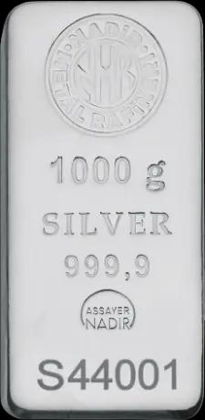 1Kilo Silver Bar | Nadir Metal Rafineri