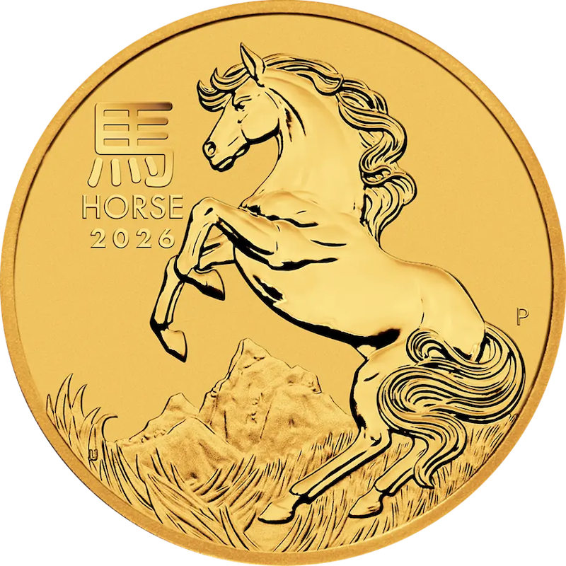 Lunar III Horse 1/10oz Gold Coin 2026