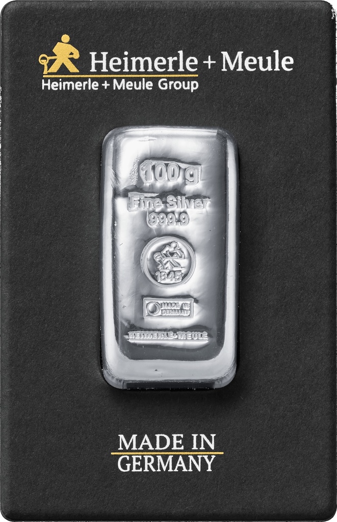 100 gram Silver Bar | Heimerle + Meule
