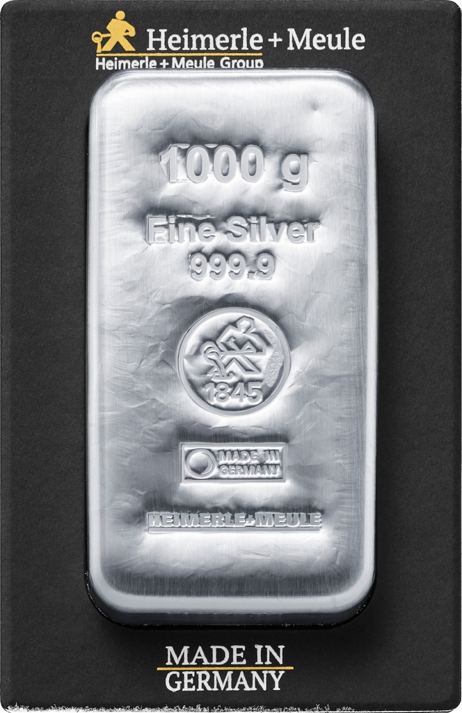 1kg Silver Bar | Heimerle + Meule