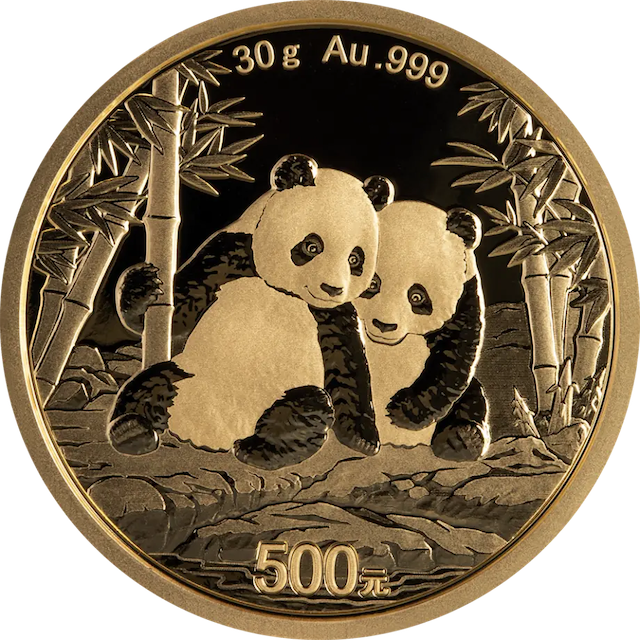 China Panda 30g Gold Coin 2026