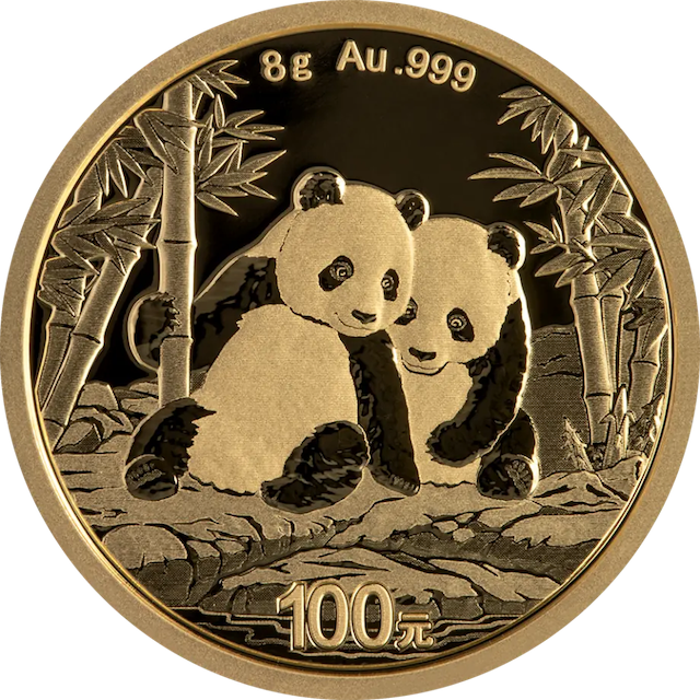 China Panda 8g Gold Coin 2026