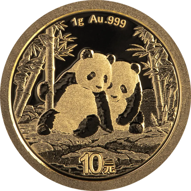 China Panda 1g Goldmünze 2026