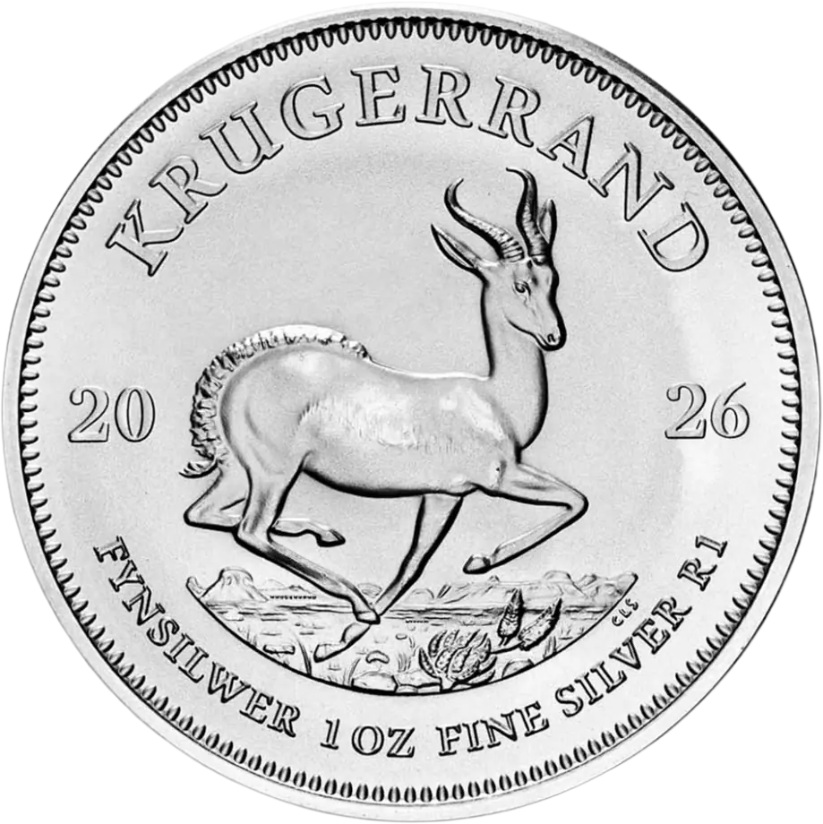 Krugerrand 1oz Silver Coin 2026