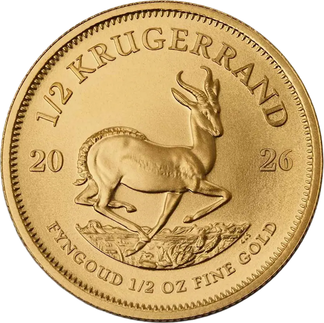 Krugerrand 1/2oz Gold Coin 2026