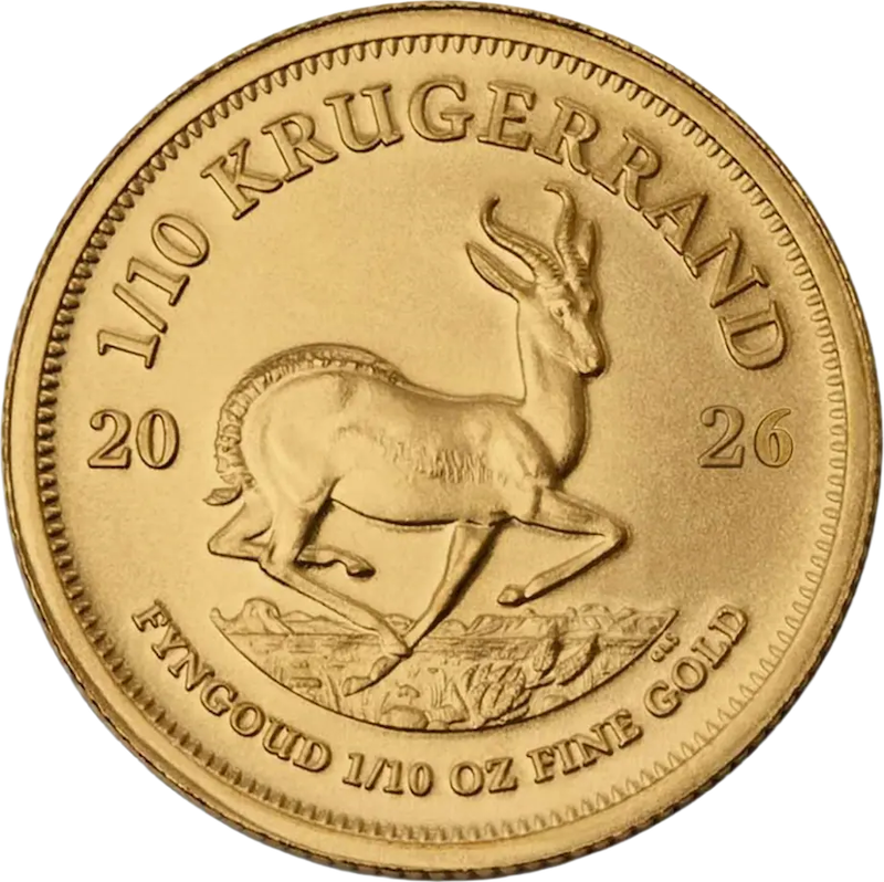 Krugerrand 1/10oz Gold Coin 2026