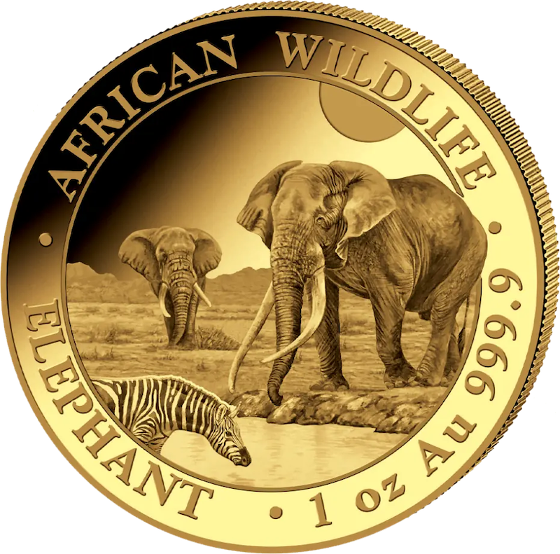 Somalia Elephant 1oz Gold Coin 2026