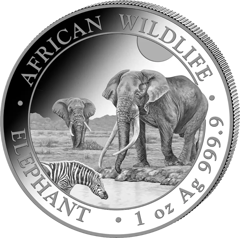 Somalia Elephant 1oz Silver Coin 2026
