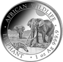 Somalia Elephant 1oz Silver Coin 2026