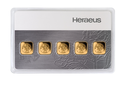 5 x 1g Gold Bullion | Heraeus Multicard
