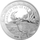 Ice Age Giants - Giant Deer 1kg Silver Coin 2019 | margin scheme