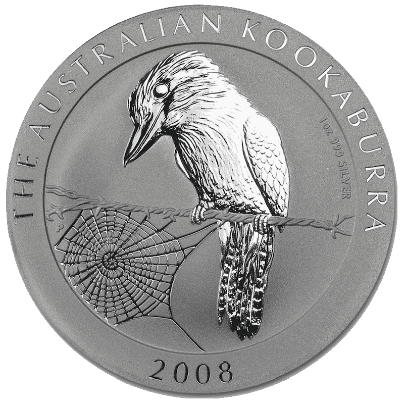 Kookaburra 1kg Silver coin  2008 | margin scheme