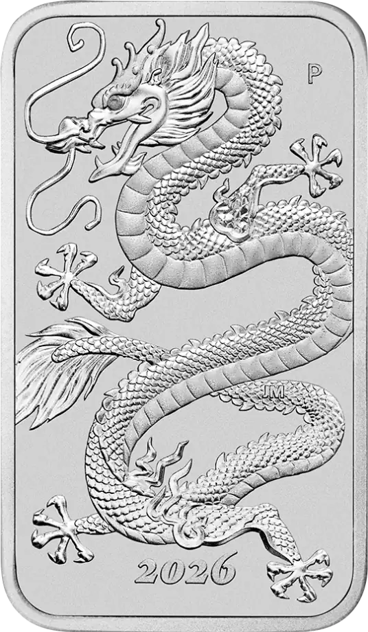 Dragon rectangular 1oz Silver Coin 2026