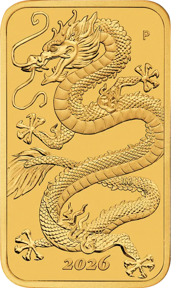 Dragon 1oz Goldcoin rectangular 2026