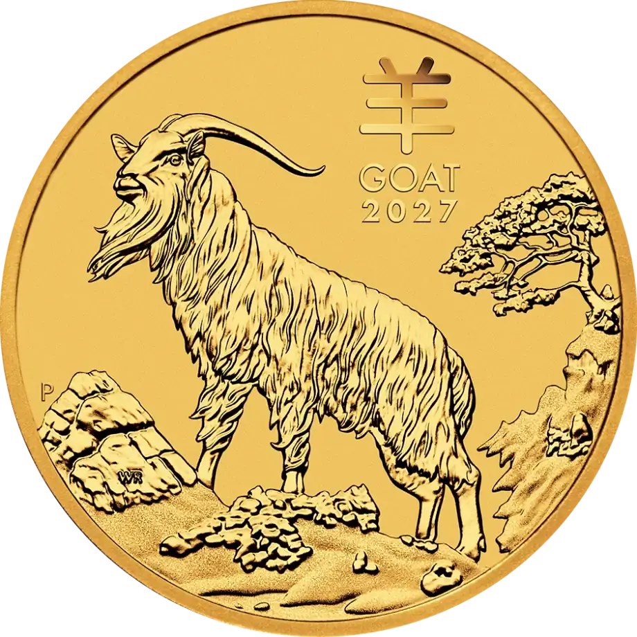 Lunar III Goat 2oz Gold Coin 2027