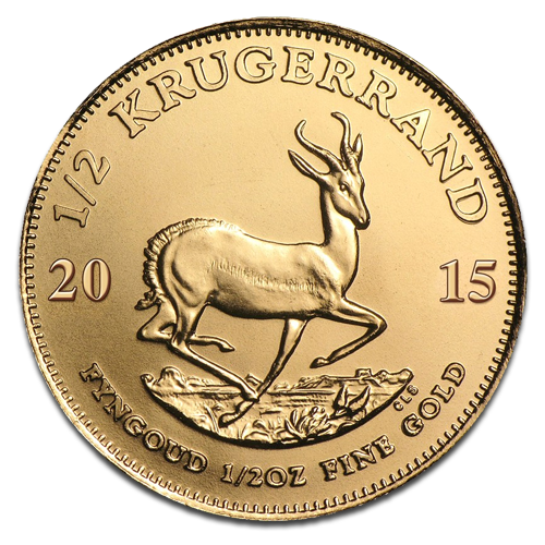 Krugerrand 1/2oz Gold Coin 2015
