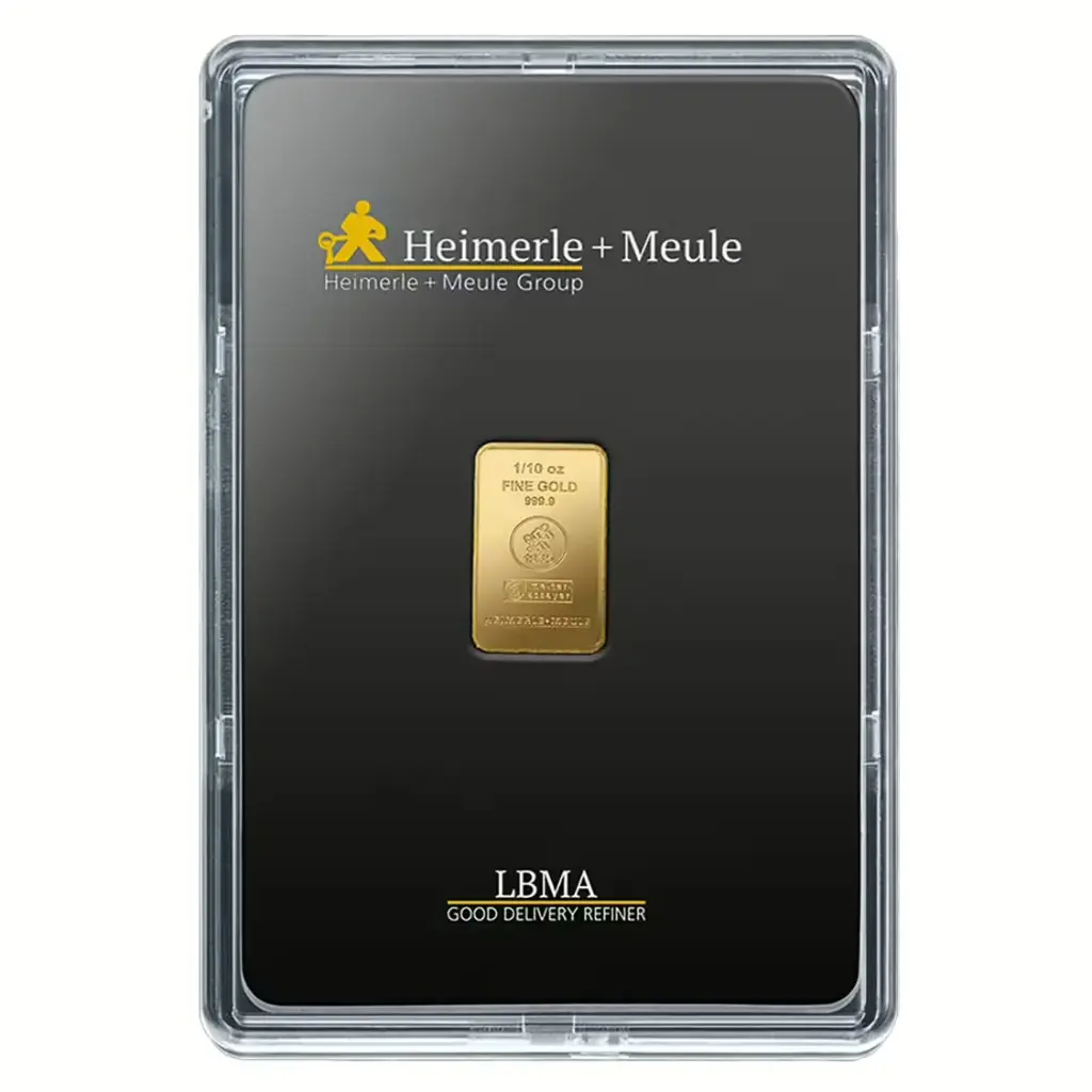 1/10oz Gold Bar | Heimerle + Meule