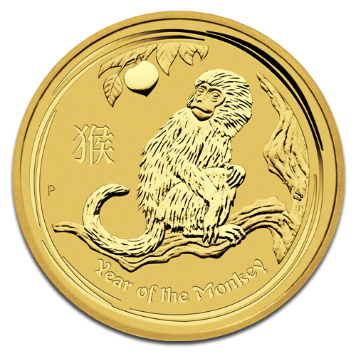 Lunar Monkey 1oz Gold Coin 2016