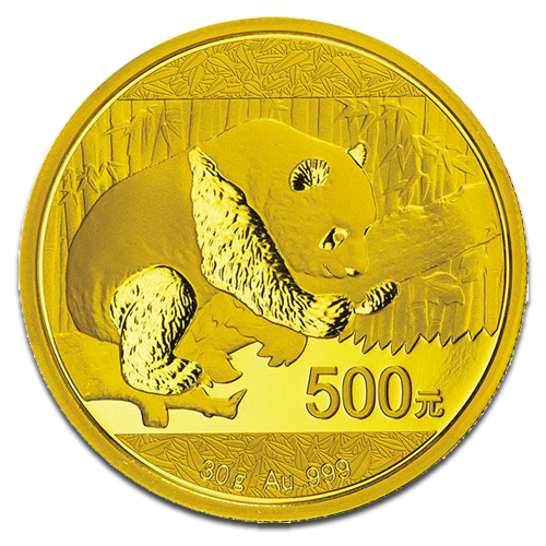 China Panda 30g Gold Coin 2016