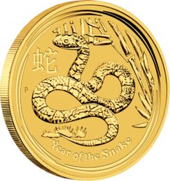 Lunar Snake 1oz Gold Coin 2013