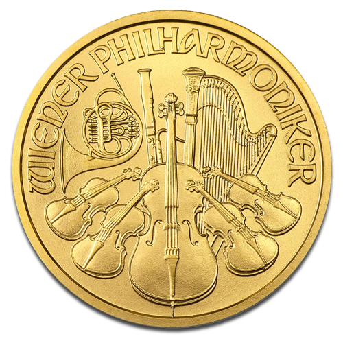 Vienna Philharmonic 1/2oz Gold Coin random Years