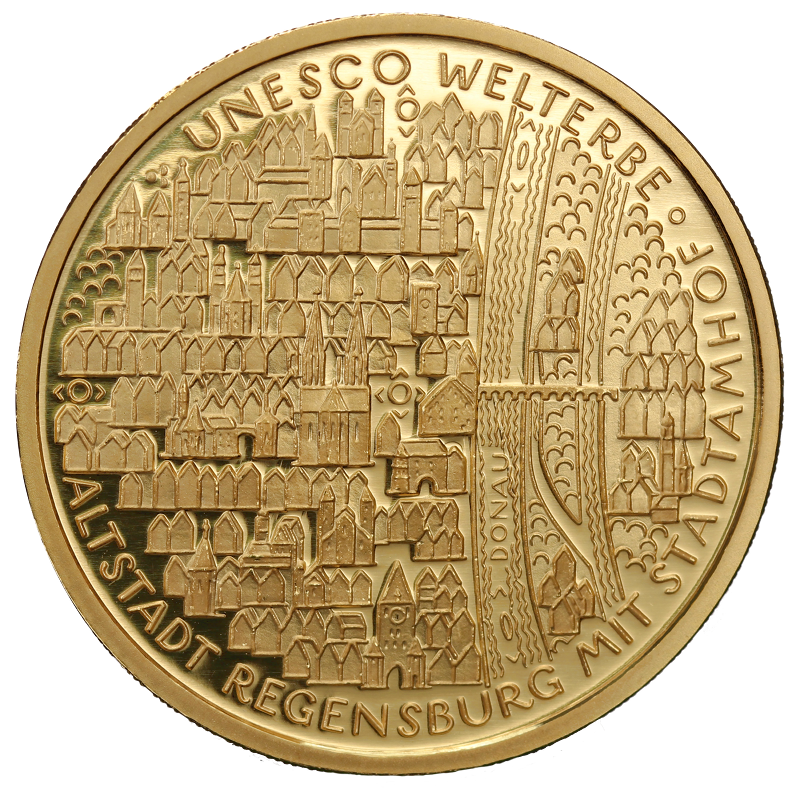 100 Euro Regensburg Oldtown 1/2oz Gold Coin 2016 | Germany