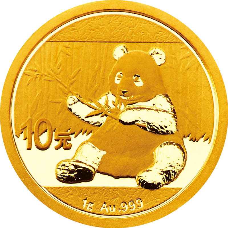 China Panda 1g Gold Coin 2017