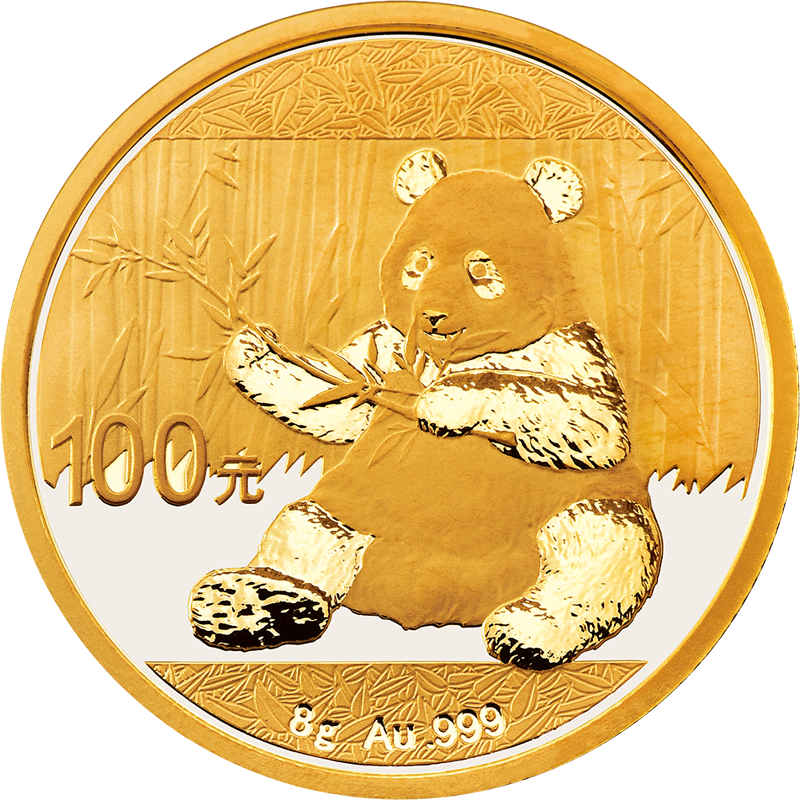 China Panda 8g Gold Coin 2017