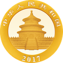 China Panda 30g Gold Coin 2017
