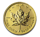 Maple Leaf 1/4oz Gold Coin different years