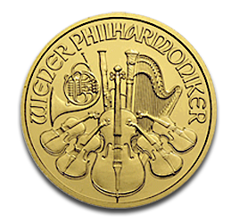 Vienna Philharmonic 1/4oz Gold Coin different years