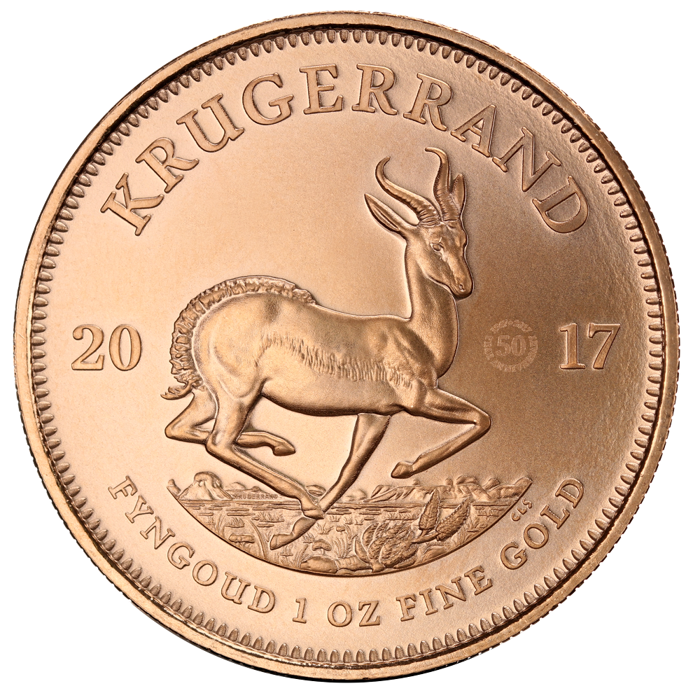 50 Years Krugerrand 1oz Gold Coin 2017