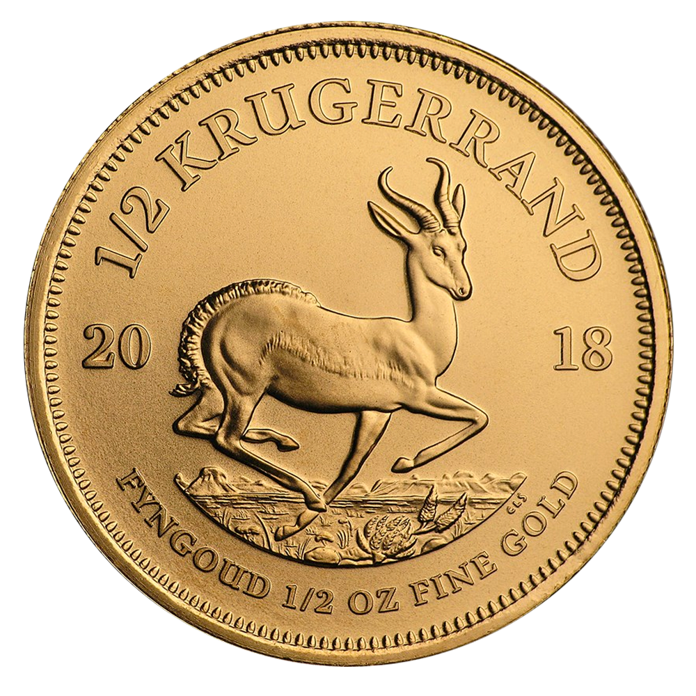 Krugerrand 1/2oz Gold Coin 2018