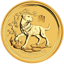 Lunar II Dog 1/10oz Gold Coin 2018