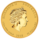 Lunar II Dog 1/2oz Gold Coin 2018