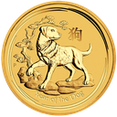 Lunar II Dog 1/20oz Gold Coin 2018