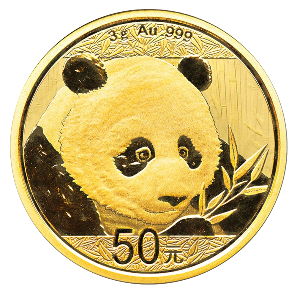 China Panda 3g Gold Coin 2018