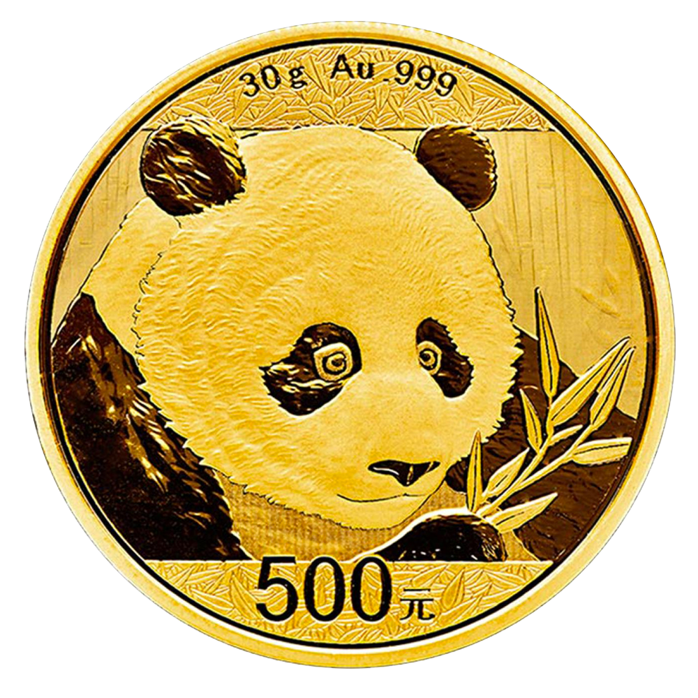 China Panda 30g Gold Coin 2018