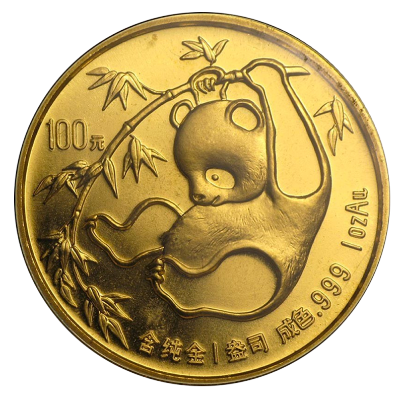 China Panda 1oz Gold Coin 1985