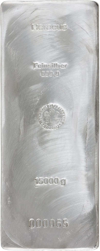 15 Kilo Silver Bar | Heraeus