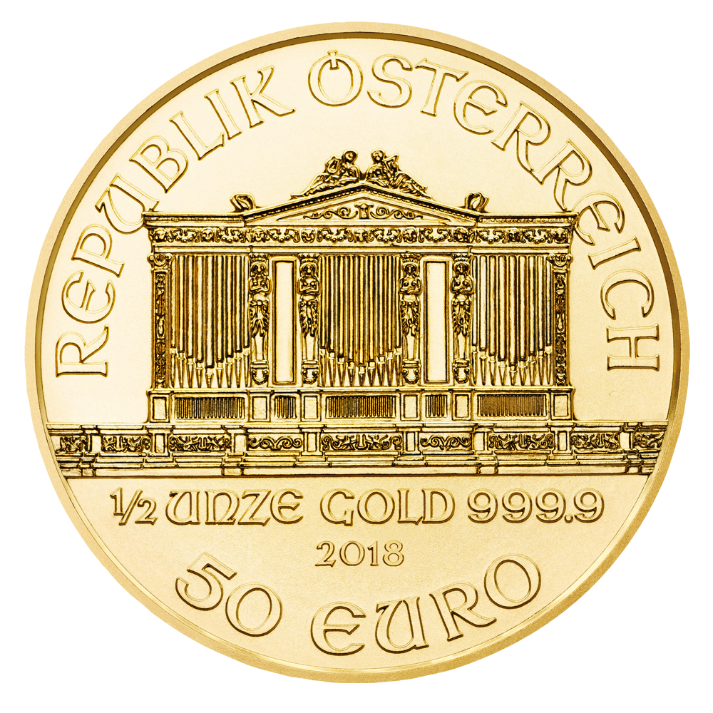 Vienna Philharmonic 1/2oz Gold Coin 2018