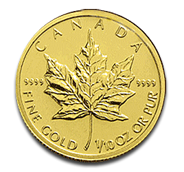 Maple Leaf 1/10oz Gold Coin