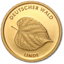 20 Euro German Forest Linden Tree 1/8oz Gold (F)