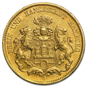 20 Mark Hanseatic Town Hamburg Gold Coin | 1875-1913